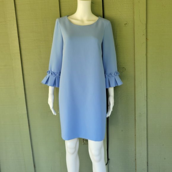 TAHARI Arthur S. Levine Blue Shift Dress 6 - Picture 1 of 5
